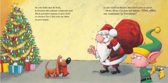 Le père Noël a peur des chiens